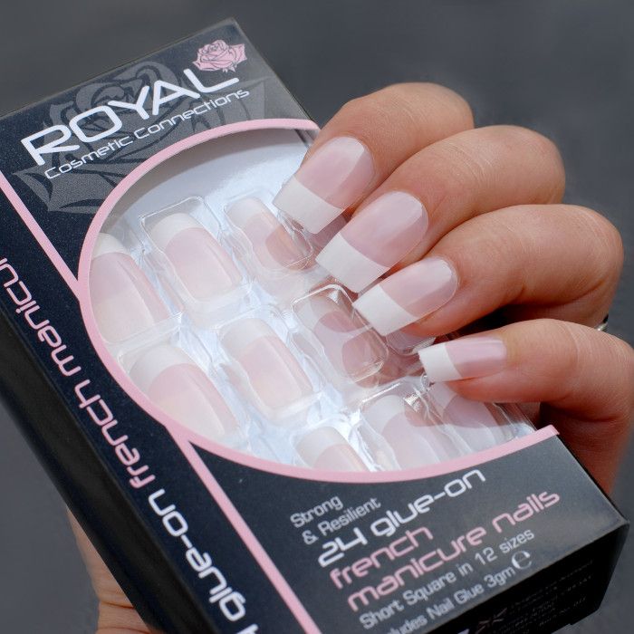 royal french manicure nails nalepovaci nehty ruzove compressor