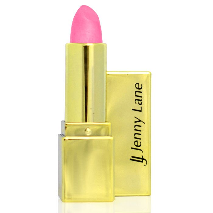 JENNY LANE Lipstick Gold & Classic UV 01 Klasická matná růžová rtěnka Baby Pink 5g