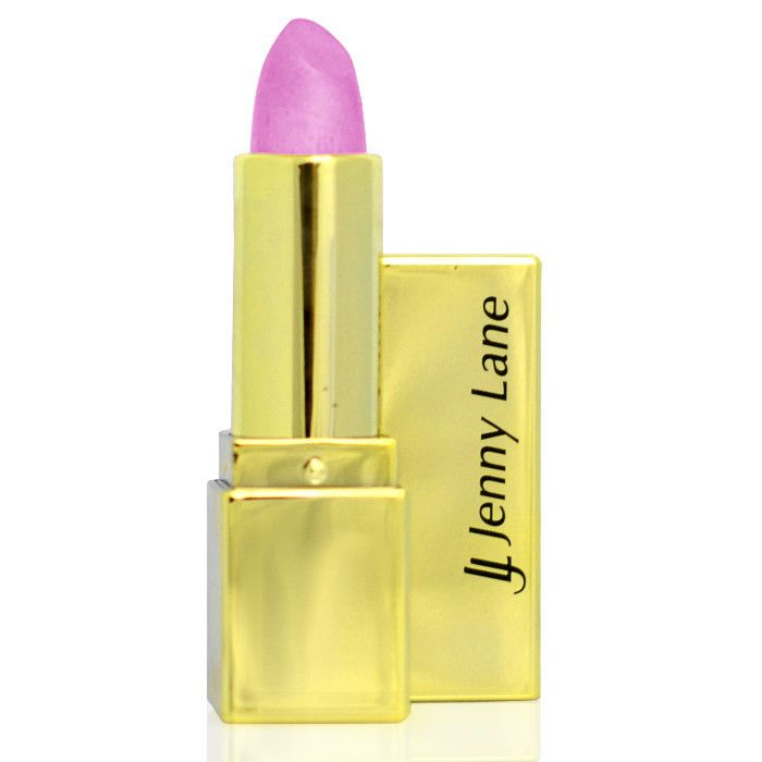 JENNY LANE Lipstick Gold & Classic UV 36 Světle fialová perleťová rtěnka Plum Candy 5g